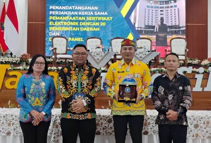 Pemkab Gumas Perpanjang Kerja sama Sertifikat Elektronik dengan BSSN