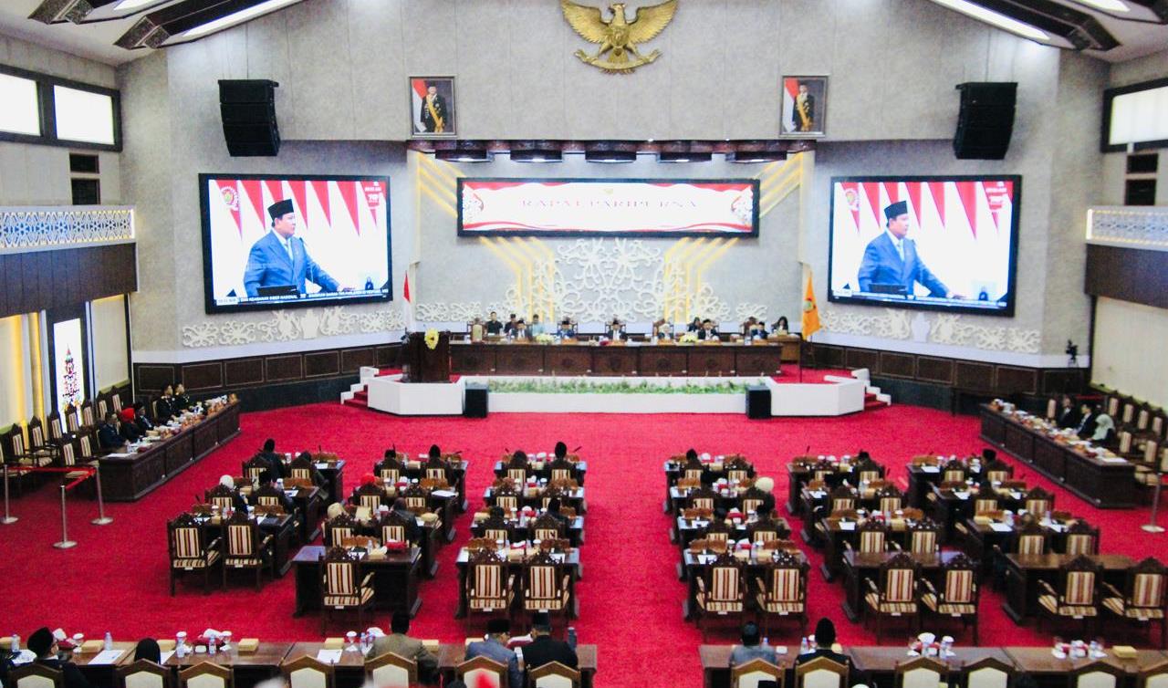 DPRD Kalteng Rapat Paripurna dengarkan Pidato Kenegaraan Presiden RI