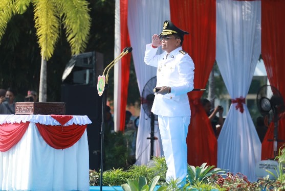 Gubernur Kalteng Pimpin Upacara Peringati HUT ke 81 Kemerdekaan RI