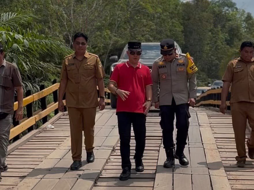 Pemkab Gumas Tuntaskan Pembangunan Jembatan Sungai Pule