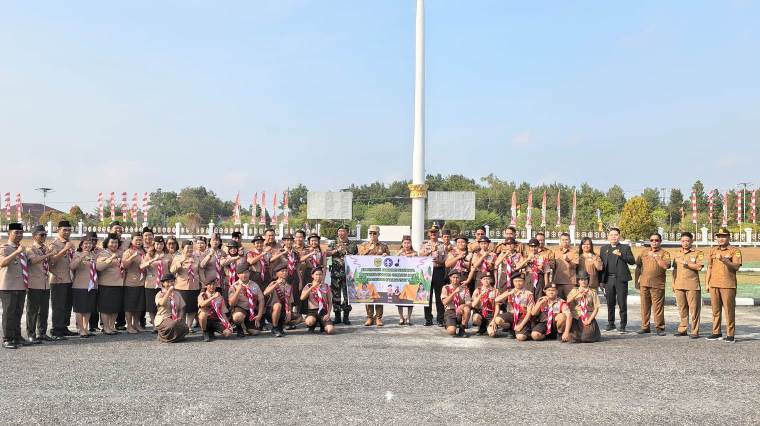 Bupati Lepas Keberangkatan Kontingen Jamnas Gumas