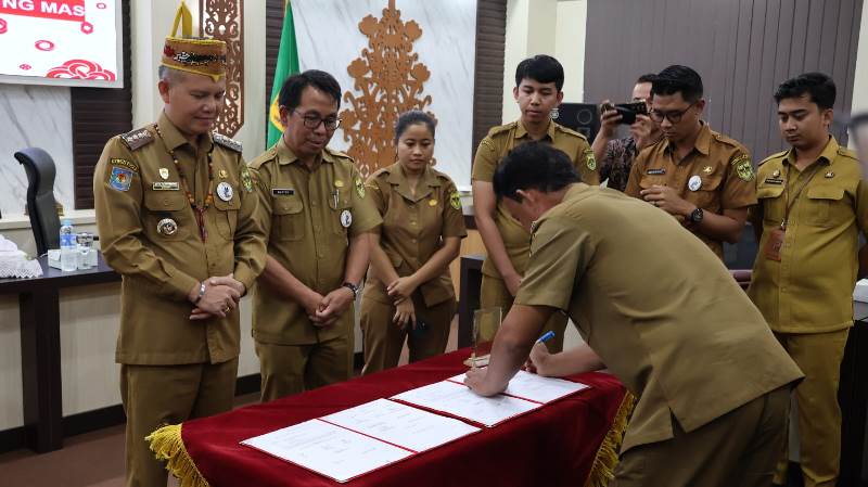 Pemkab Gumas Fasilitasi MoU PBS dan Koperasi