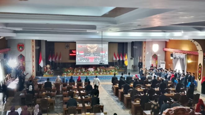 DPRD Kobar Rapat Paripurna dengarkan Pidato Kenegaraan Presiden RI