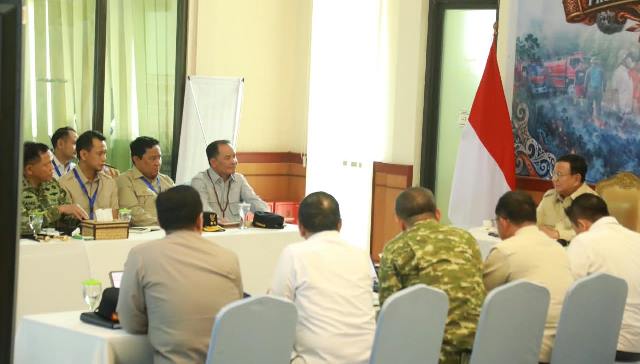 Gubernur Sampaikan Laporan Penanganan Karhutla Kalteng ke Presiden Prabowo