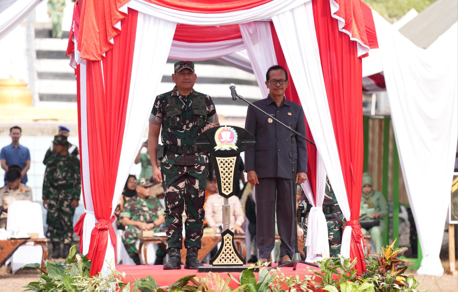 Wabup Abdul Hamid Apresiasi TMMD ke-129 Kodim 1017/Lmd