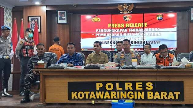 Buka Lahan dengan Cara Bakar, Warga Kumai Diciduk Polisi