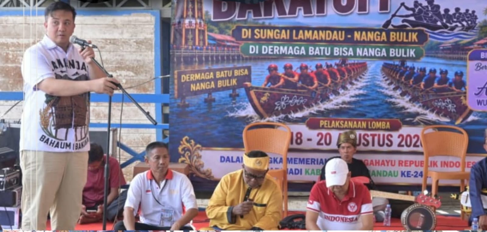 Bupati Lamandau Buka Lomba Dayung Semarakkan HUT RI ke-81