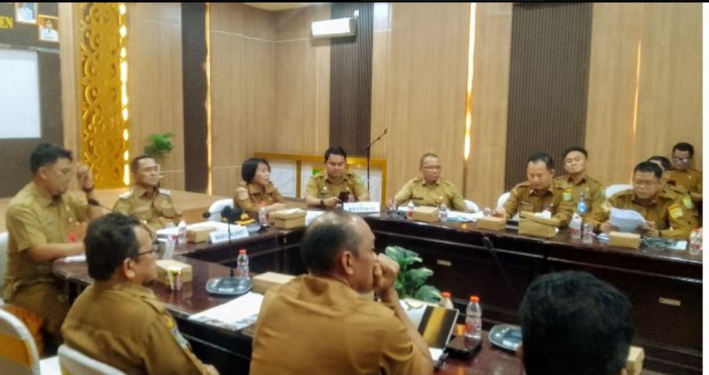 Pemkab Barsel Bahas Penggunaan Dana Rp15 Miliar Bantuan Presiden Untuk Penanganan Karhutla