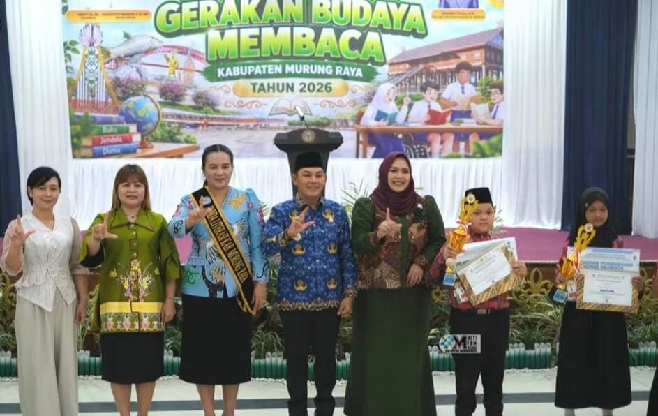 Pengukuhan Duta Baca Murung Raya 2026, Literasi Jadi Kunci Generasi Hebat