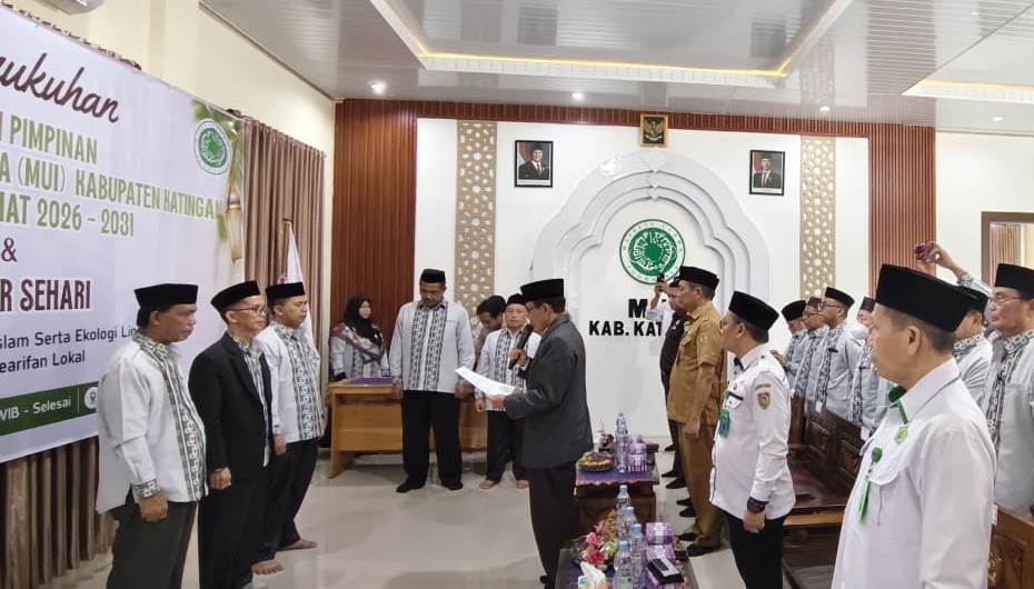Dihadiri Sekda, Pengurus DP-MUI Katingan Resmi Dikukuhkan